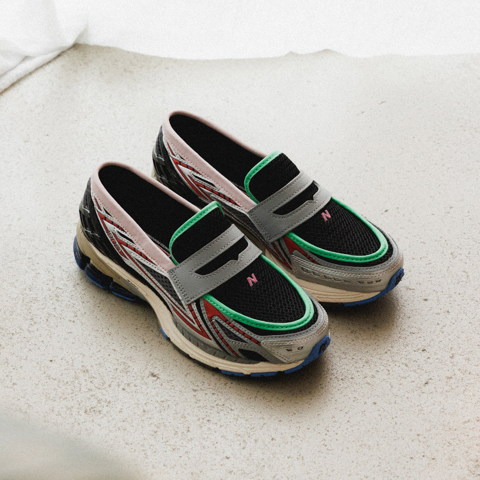 【海外発売】New Balance U1906 63V Loafer “Silver Metallic/Black/Fire Cracker” (ニューバランス ローファー) [U190663V]