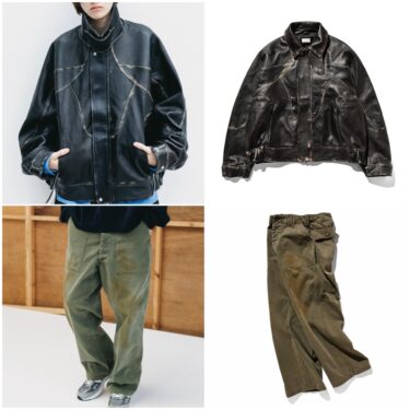 CLESSTE 2026 SS “VINTAGE SHEEP LEATHER FUTURE JACKET & EFFECT BAKER PANTS”が1/21 発売 (クレスト ビンテージ レザー ジャケット パンツ)