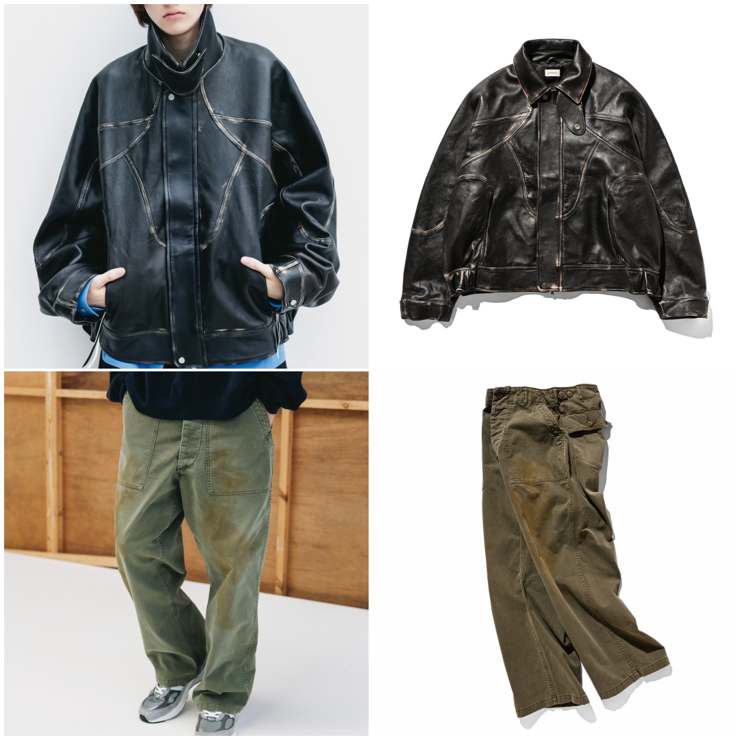CLESSTE 2026 SS “VINTAGE SHEEP LEATHER FUTURE JACKET & EFFECT BAKER PANTS”が1/21 発売 (クレスト ビンテージ レザー ジャケット パンツ)