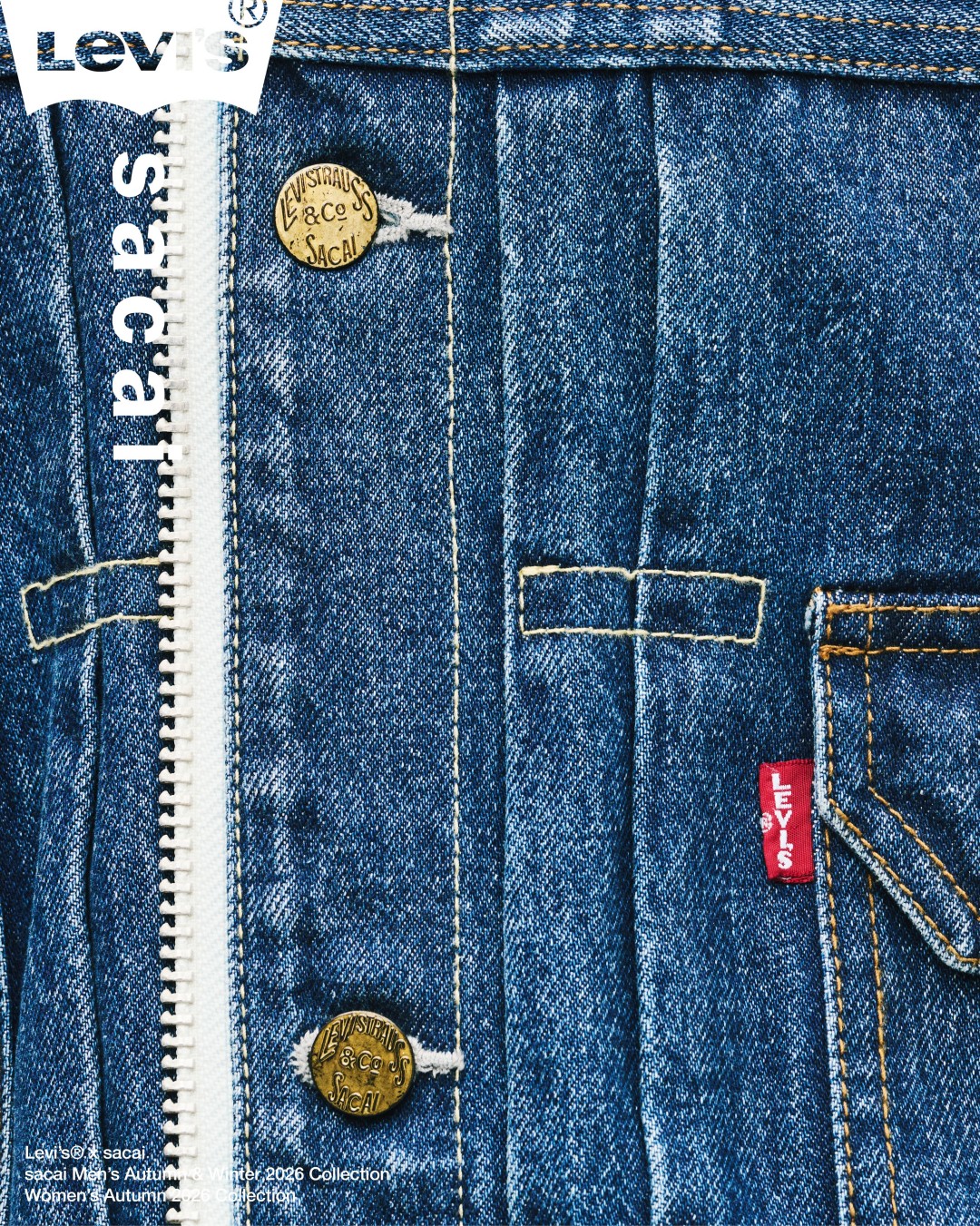 sacai × Levi’s 2026 FW コラボが10/1 発売 (サカイ リーバイス)