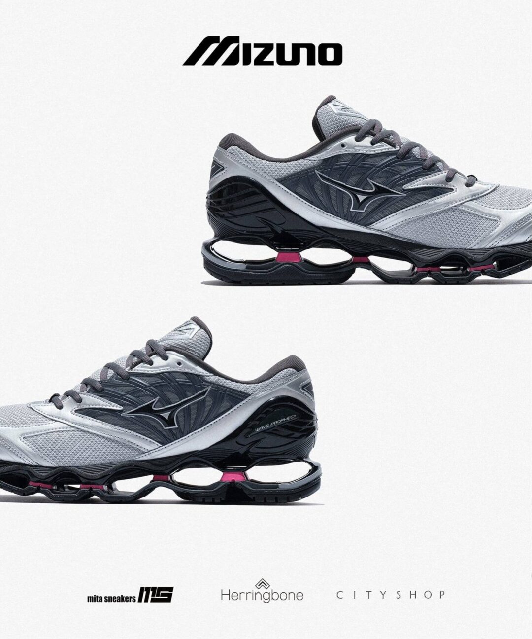 【日本国内限定カラー・2026年 2月上旬 発売】Mizuno WAVE PROPHECY LS “Silver” (ミズノ ウェーブ プロフェシー) [D1GA3337-08]