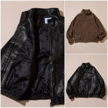 FREAK'S STORE 2026 SS "ウォッシュ加工 レザレッド スタンドカラー ジップアップ ショートブルゾン"が発売 (フリークスストア)