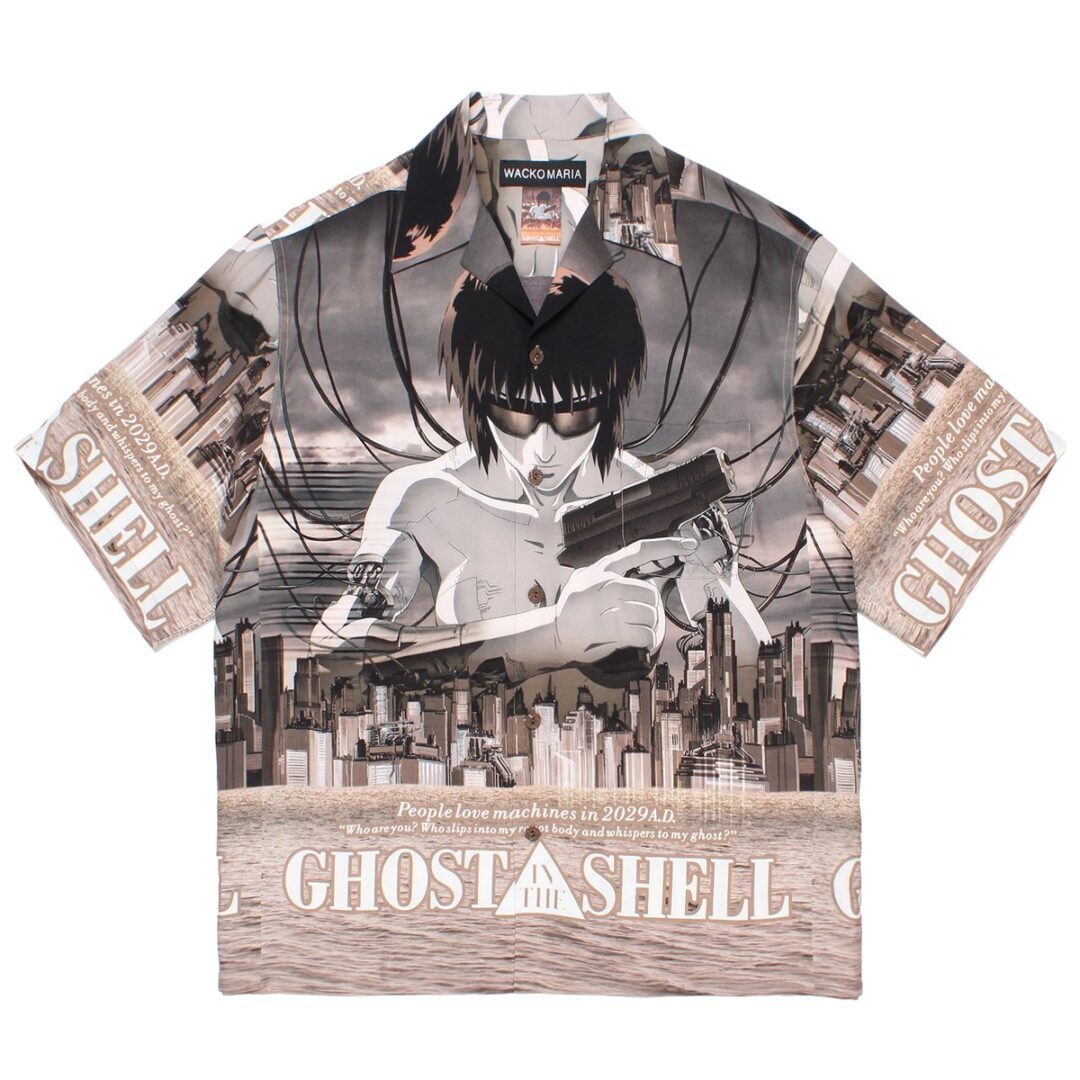 攻殻機動隊展 × WACKO MARIA "HAWAIIAN SHIRTS TYPE 1"が2026年 1/30 以降発売 (GHOST IN THE SHELL ワコマリア)