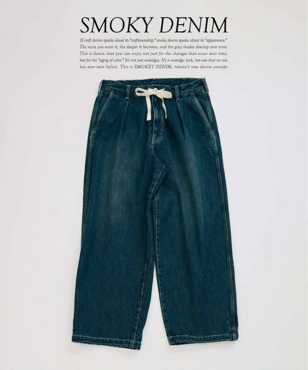 JOURNAL STANDARD relume 2026 SS スモーキーデニム 11oz “トジップブルゾン & ワイドパンツ 3型”が3月下旬 発売 (ジャーナルスタンダード)