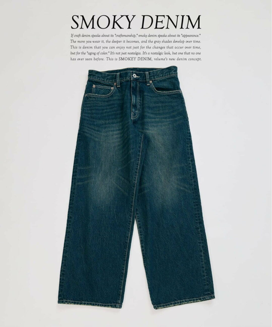 JOURNAL STANDARD relume 2026 SS スモーキーデニム 11oz “トジップブルゾン & ワイドパンツ 3型”が3月下旬 発売 (ジャーナルスタンダード)