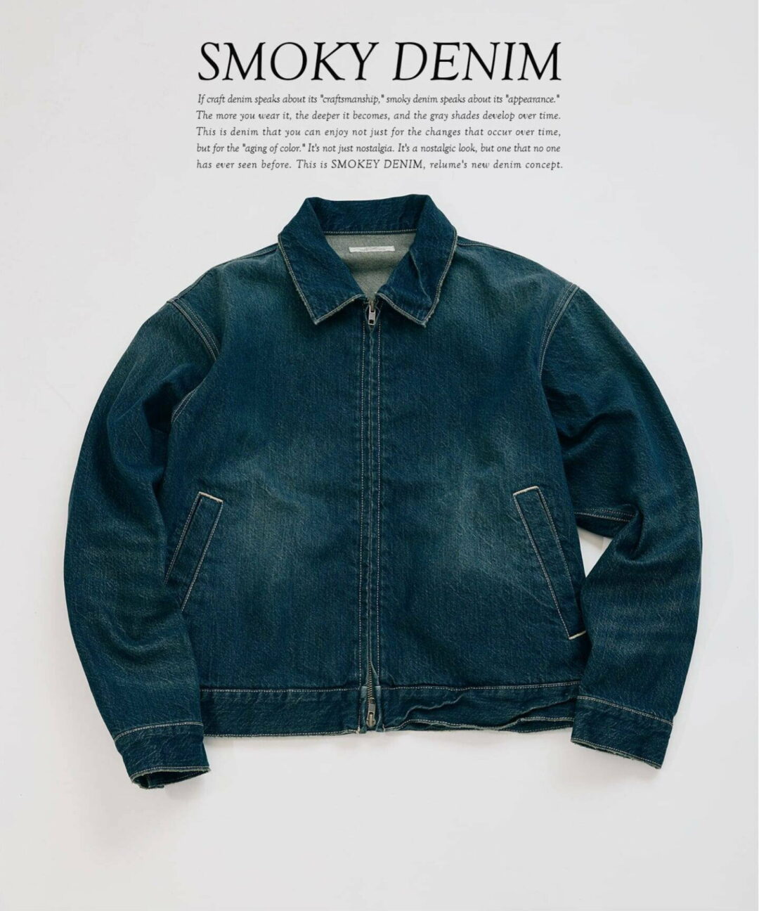 JOURNAL STANDARD relume 2026 SS スモーキーデニム 11oz “トジップブルゾン & ワイドパンツ 3型”が3月下旬 発売 (ジャーナルスタンダード)