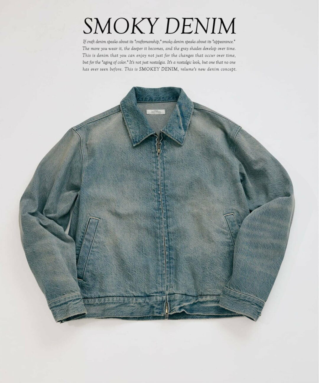 JOURNAL STANDARD relume 2026 SS スモーキーデニム 11oz “トジップブルゾン & ワイドパンツ 3型”が3月下旬 発売 (ジャーナルスタンダード)