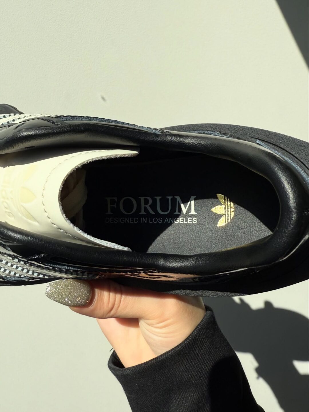 【atmos pink exclusive・近日発売】adidas Originals W FORUM CUBISM SQ “Patent/Core Black” (アトモスピンク アディダス オリジナルス フォーラム キュビズム “パテント/ブラック”)