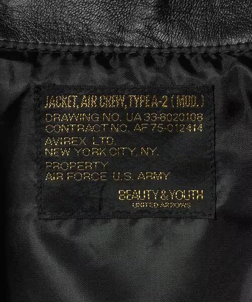 AVIREX for BEAUTY&YOUTH “レザー ジップ ブルゾン”が発売 (アヴィレックス ビューティアンドユース)