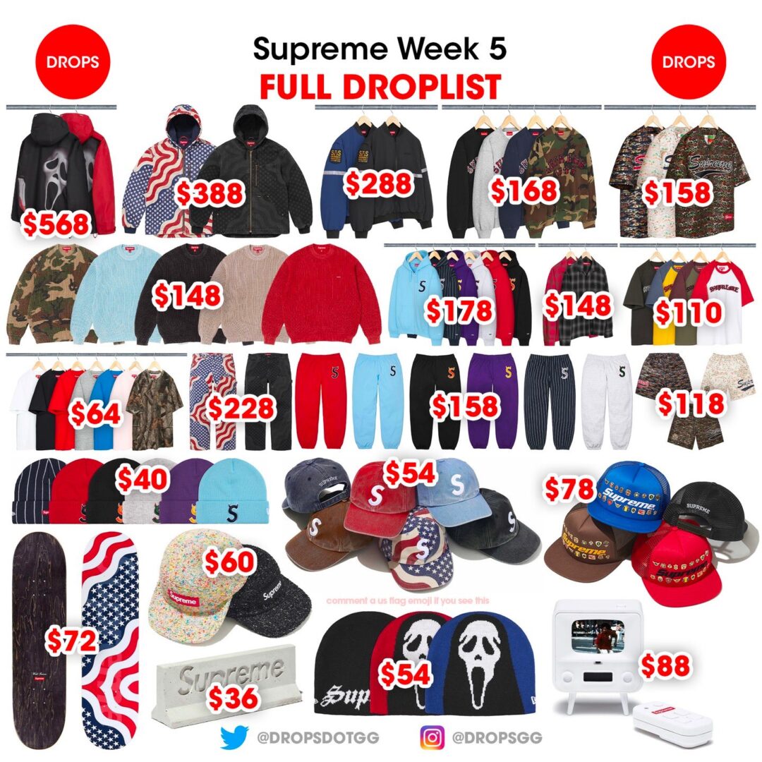 【SUPREME 2026 SS – シュプリーム 2026年 春夏】国内 4/25 発売予定 – week 9にSpider-man/Hanes、Great Wall China、Fiji Soccer Setなどが登場予定