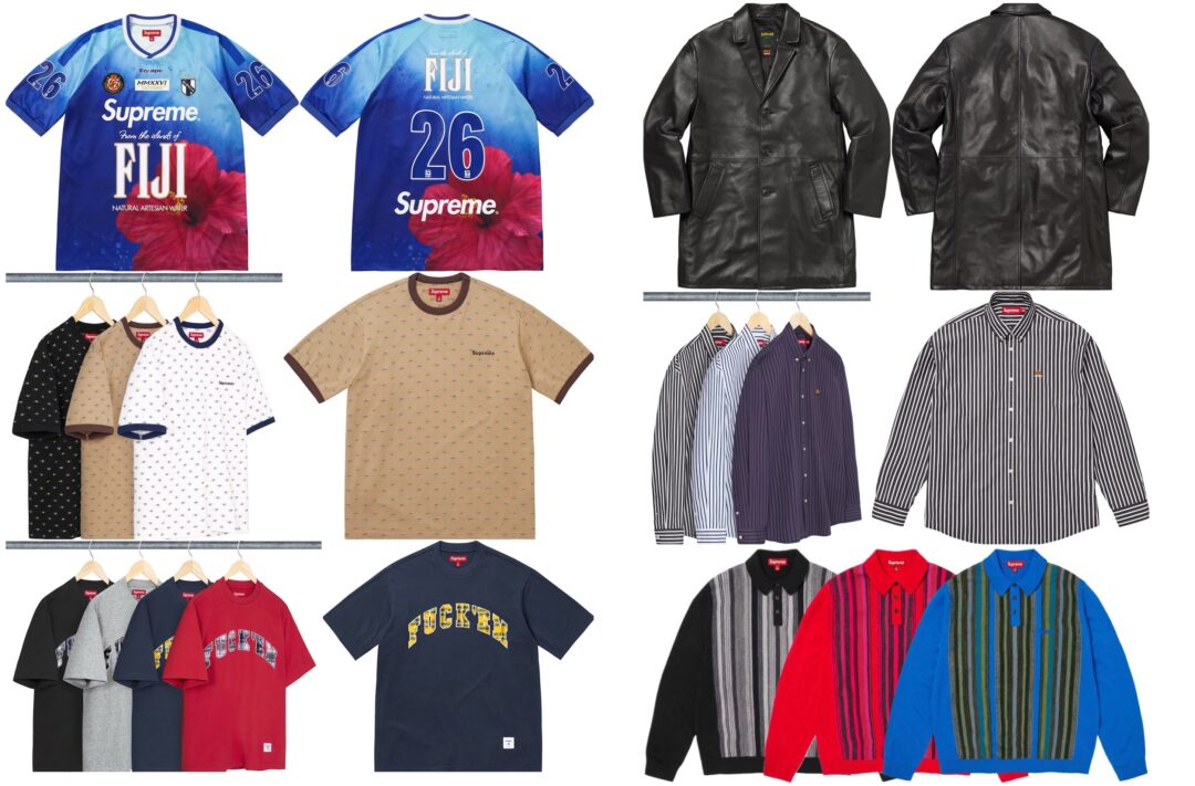 【SUPREME 2026 SS – シュプリーム 2026年 春夏】国内 4/25 発売予定 – week 9にSpider-man/Hanes、Great Wall China、Fiji Soccer Setなどが登場予定