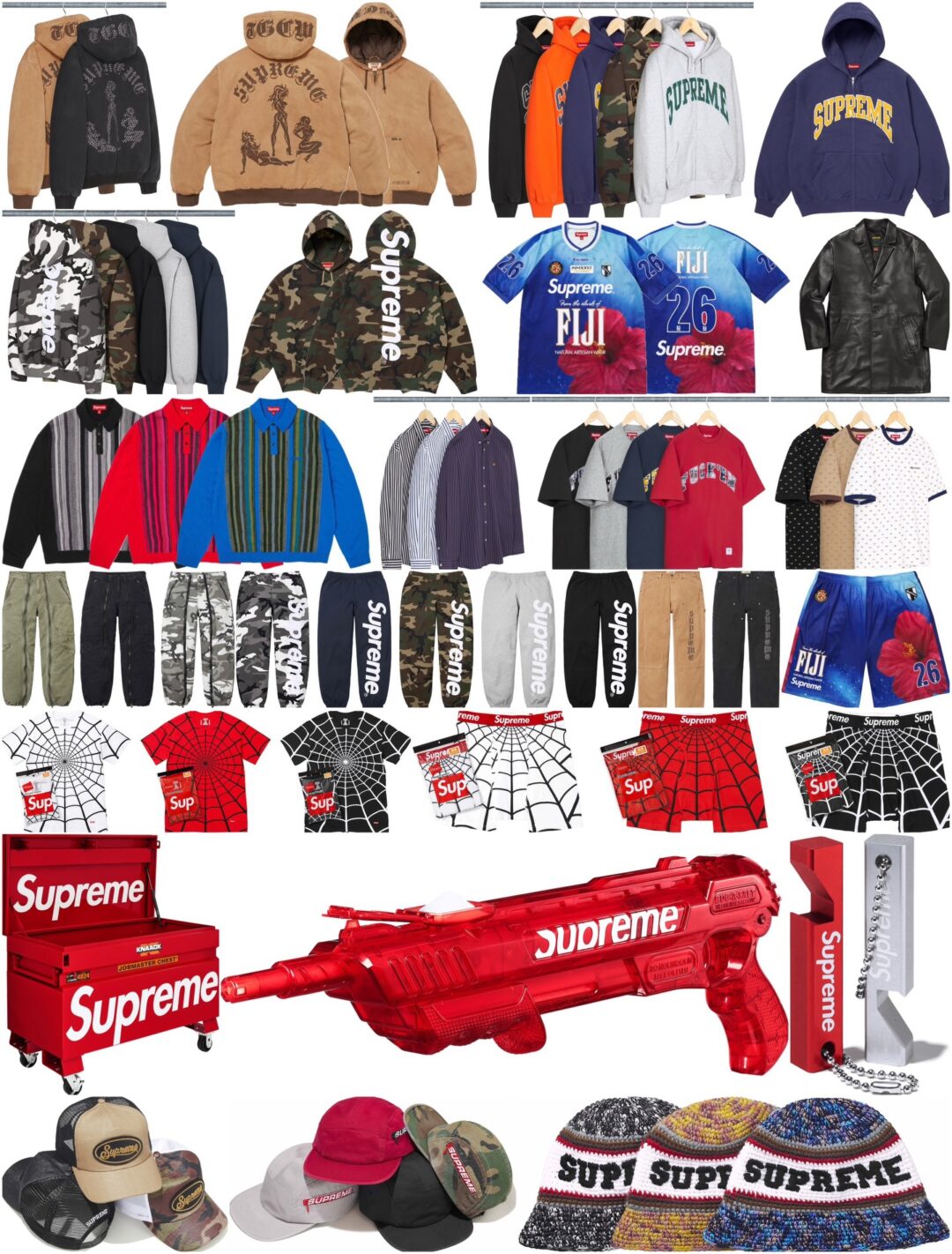 【SUPREME 2026 SS – シュプリーム 2026年 春夏】国内 4/25 発売予定 – week 9にSpider-man/Hanes、Great Wall China、Fiji Soccer Setなどが登場予定