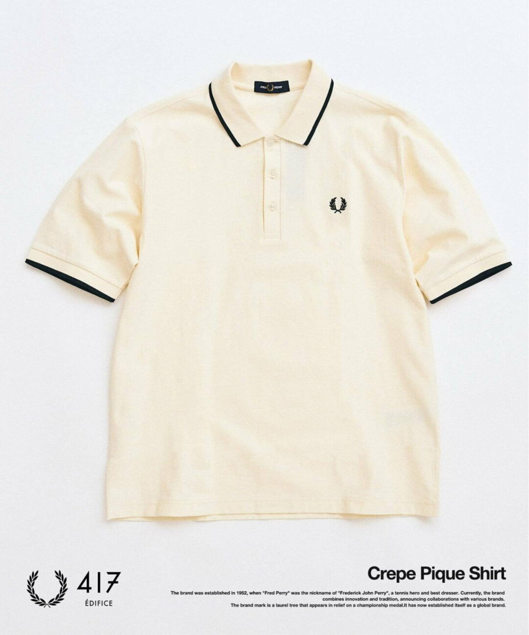 JOURNAL STANDARD × FRED PERRY 別注 2026 SS “Crepe Pique Shirt″が4月上旬発売 (ジャーナルスタンダード フレッドペリー)