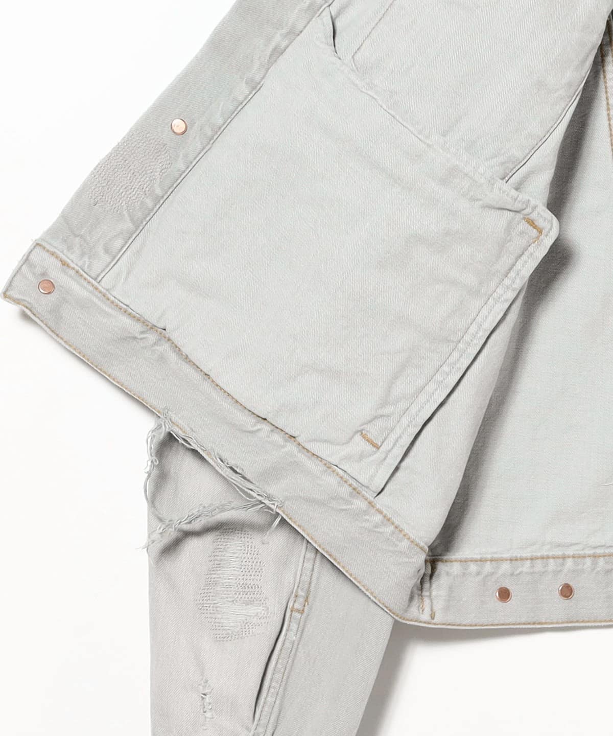 BEAMS 2026 SS “ダメージ デニム ジャケット ワイドショートフィット”が発売 (ビームス)