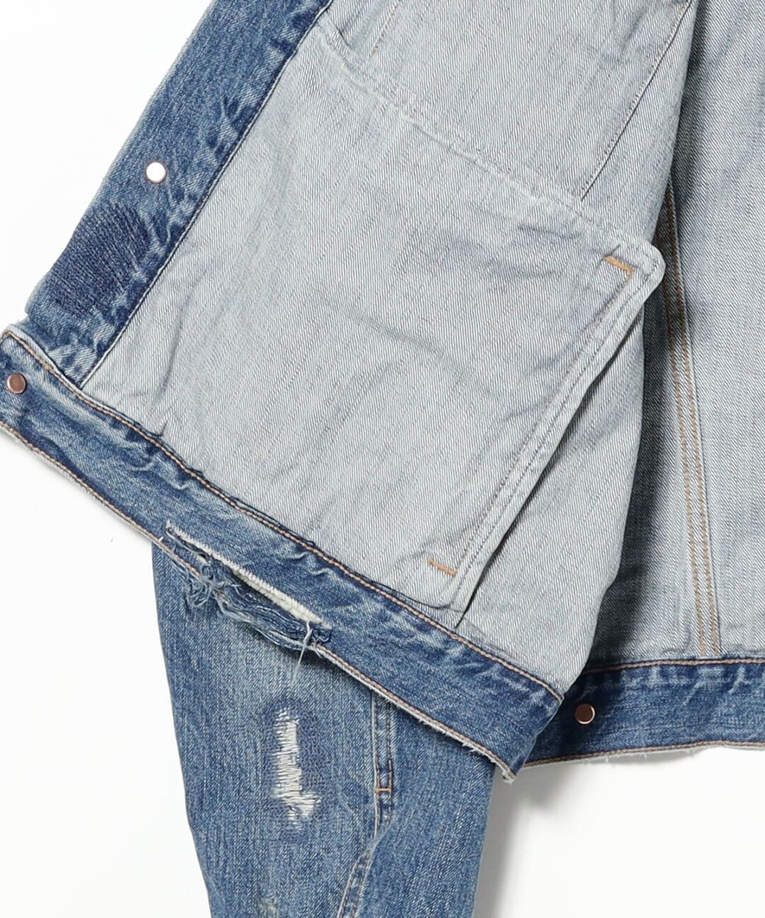 BEAMS 2026 SS “ダメージ デニム ジャケット ワイドショートフィット”が発売 (ビームス)