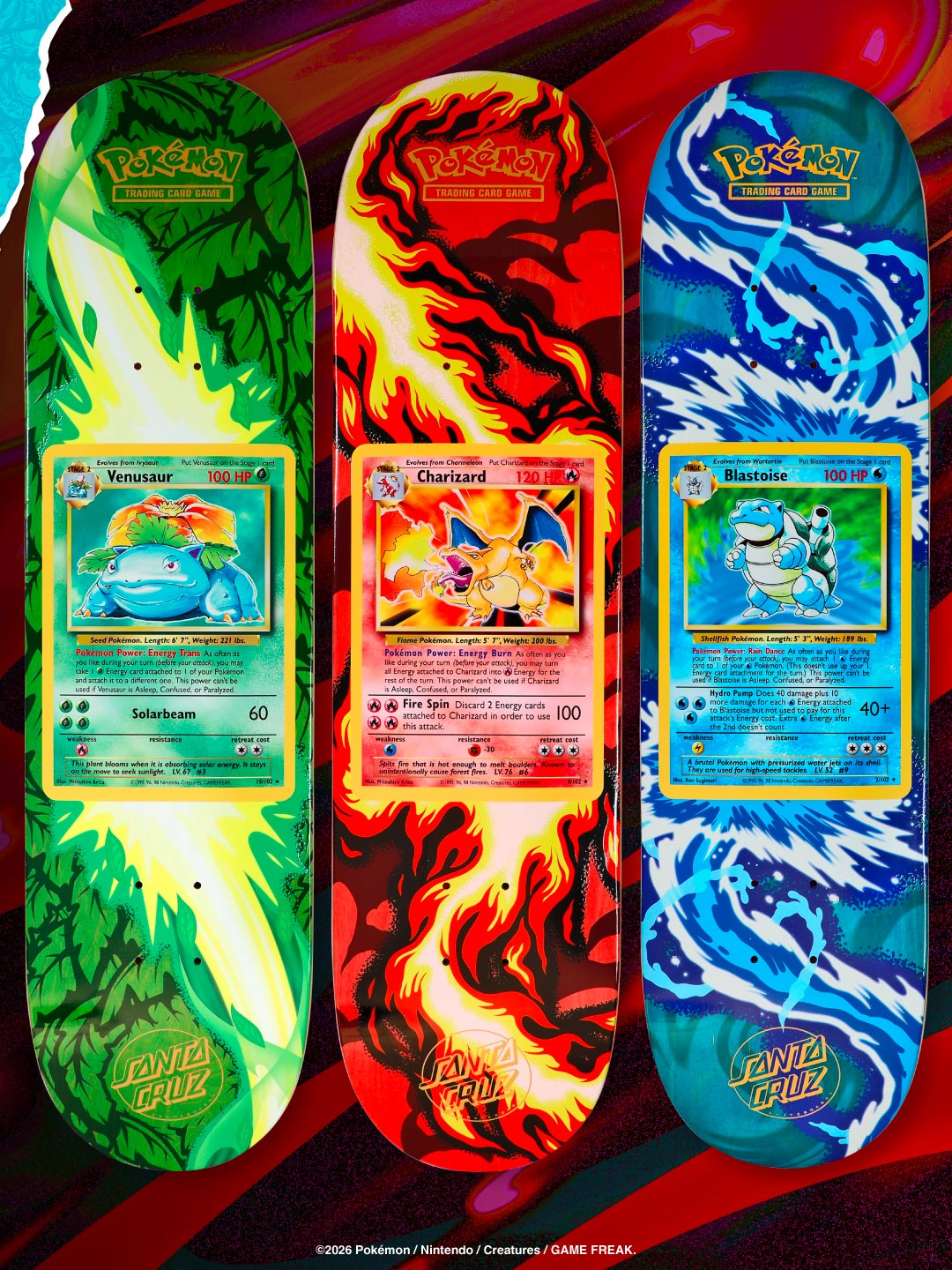 Pokemon × SANTA CRUZ 30種類のブラインドバッグ・スケートボードが2026年 10/17 発売 (ポケモン サンタクルーズ)