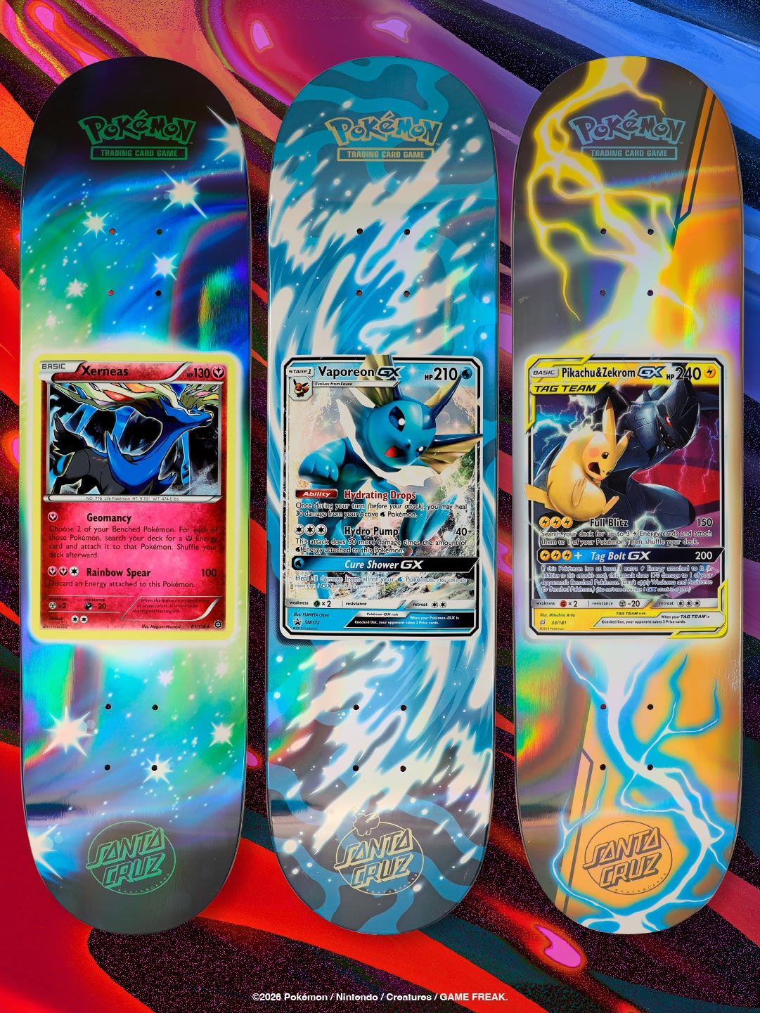 Pokemon × SANTA CRUZ 30種類のブラインドバッグ・スケートボードが2026年 10/17 発売 (ポケモン サンタクルーズ)