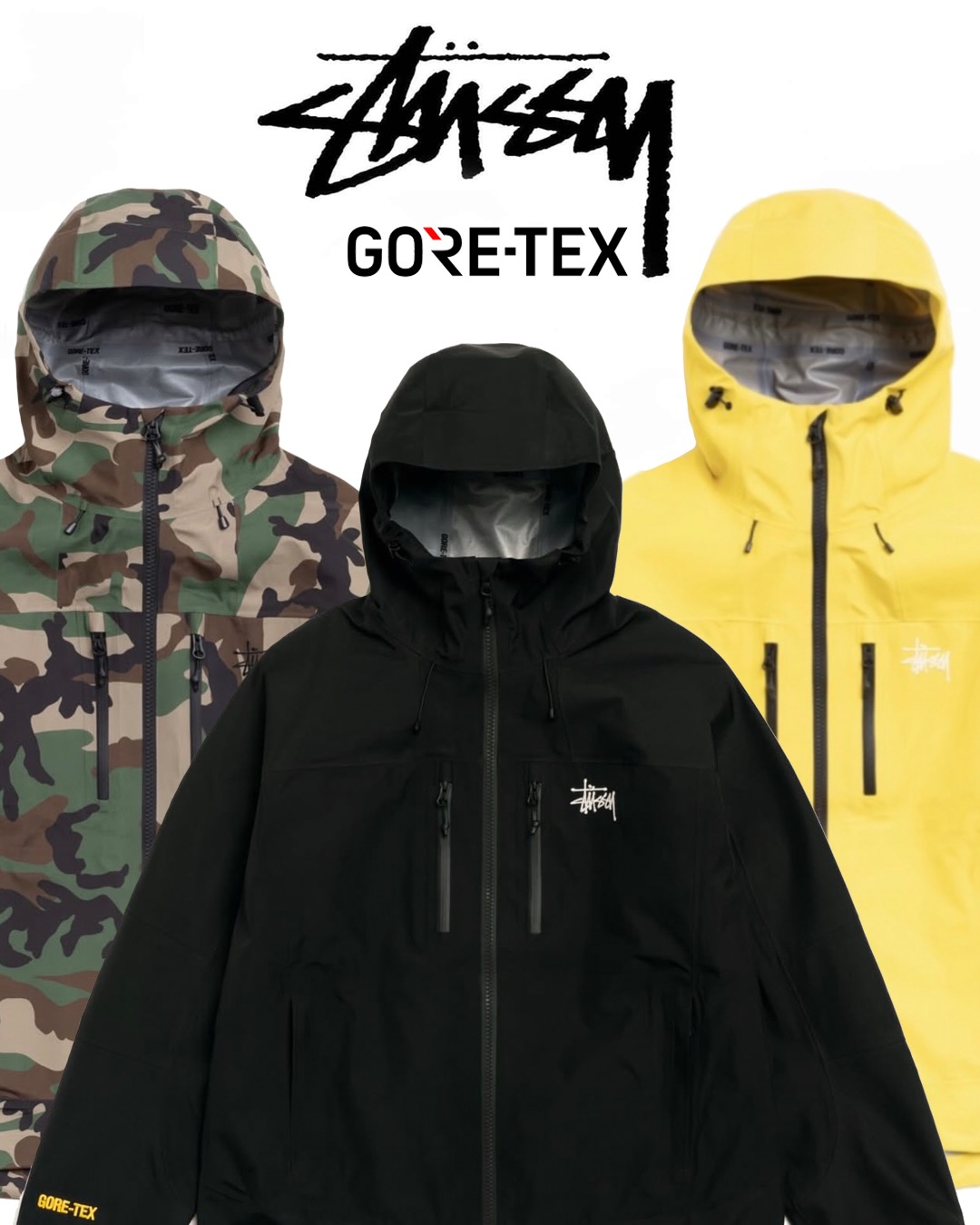 STUSSY & GORE-TEX COLLECTION 2026 SSが2/6 発売 (ステューシー ゴアテックス)
