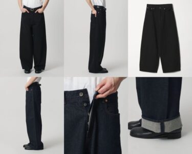 monkey time 2026 SS “デニム シンチ バックル スーパー バギー パンツ”が発売 (モンキータイム)