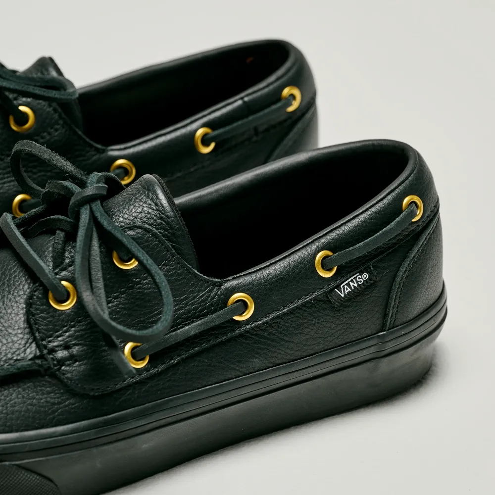 【2026年 2/16 発売】VANS 2-EYELET BOAT SHOE “Leather Black & Tan” (バンズ 2アイレット ボート シューズ “レザー ブラック/タン”) [VN000Z11TAN/VN000Z11CJK]