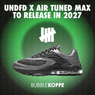【2027年 春 発売予定】UNDEFEATED × NIKE AIR TUNED MAX (アンディフィーテッド ナイキ エア チューンド マックス)