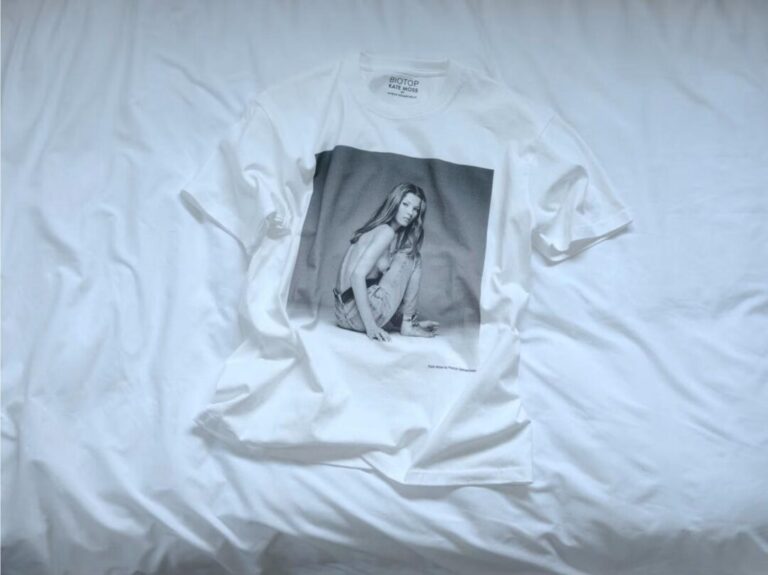 Kate moss/ケイト・モス」をプリントしたBIOTOP “KateMoss by Patrick