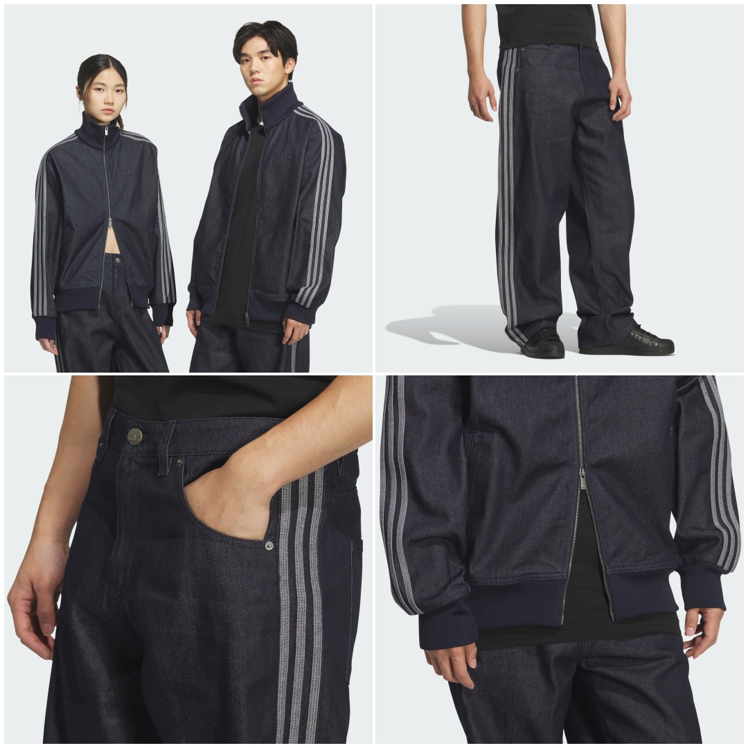 アディダスからデニム素材を使用した新作”ファイヤーバード トラックトップ・ファイヤーバード トラックパンツ”が2026年 3/1 発売 (adidas Denim Track Top Pants) [KS2229/KS2231]