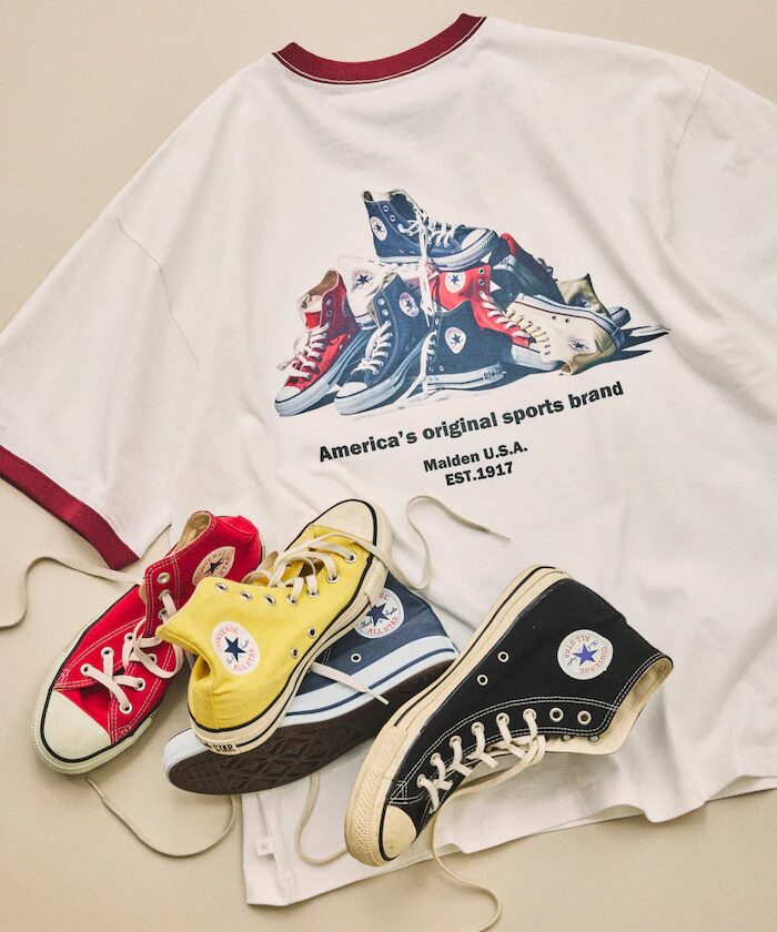 ヴィンテージライクなCONVERSE × FREAK’S STORE 別注 クルーネックTシャツが2026年 3月下旬 発売 (コンバース フリークスストア)