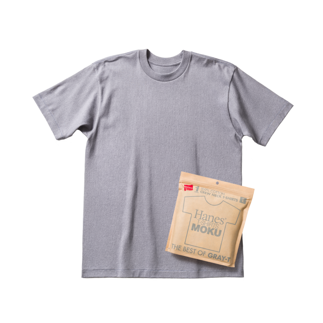 ヘインズから「最高の白T & 最高の黒T」に続く「最高の灰T」”THE BEST OF GRAY-T”「Hanes T-SHIRTS MOKU」が2026年 2月下旬 発売 (Hanes)