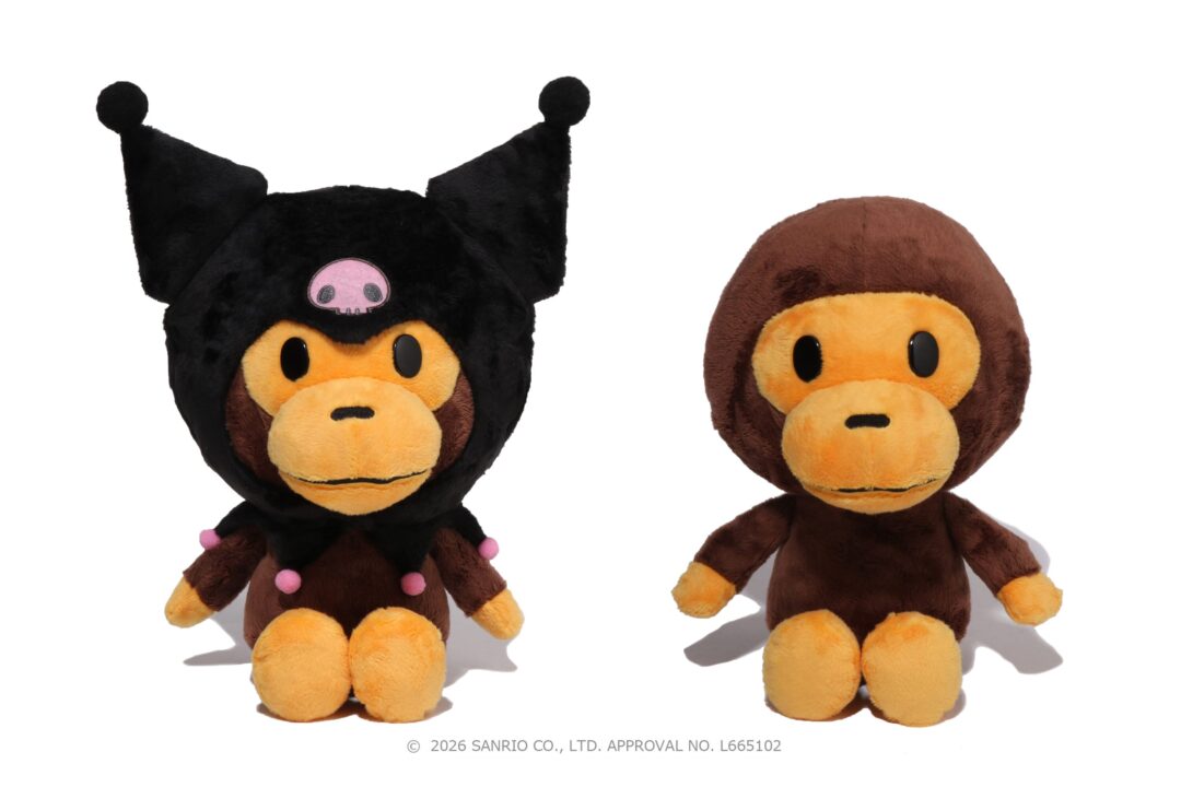 クロミ & ハローキティとタッグを組んだ A BATHING APE × SANRIO CHARACTERS コラボが2026年 2/28 発売 (ア ベイシング エイプ サンリオ KUROMI HELLO KITTY)