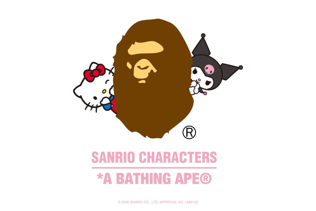 クロミ & ハローキティとタッグを組んだ A BATHING APE × SANRIO CHARACTERS コラボが2026年 2/28 発売 (ア ベイシング エイプ サンリオ KUROMI HELLO KITTY)