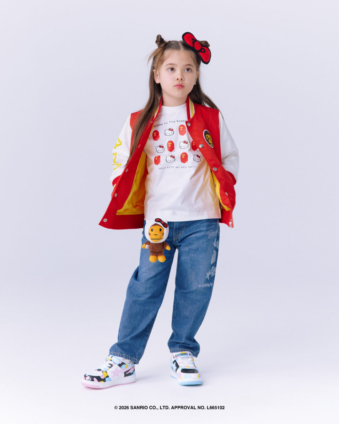 クロミ & ハローキティとタッグを組んだ A BATHING APE × SANRIO CHARACTERS コラボが2026年 2/28 発売 (ア ベイシング エイプ サンリオ KUROMI HELLO KITTY)