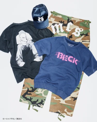 漫画「BECK」× BEAUTY&YOUTHの日本カルチャー提案プロジェクト「UACG」とのコラボレーションTシャツが2026年 2/27 発売 (ビューティアンドユース ユーエーシージー ベック ハロルド作石)