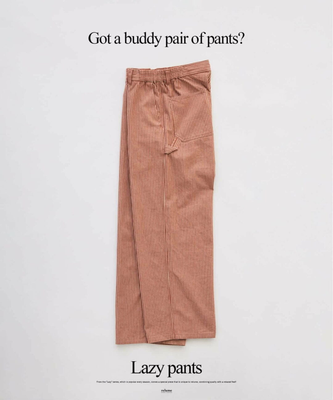 JOURNAL STANDARD relume 2026 SS デニム&ヒッコリー “レイジー” ペインターパンツが発売 (ジャーナルスタンダード)