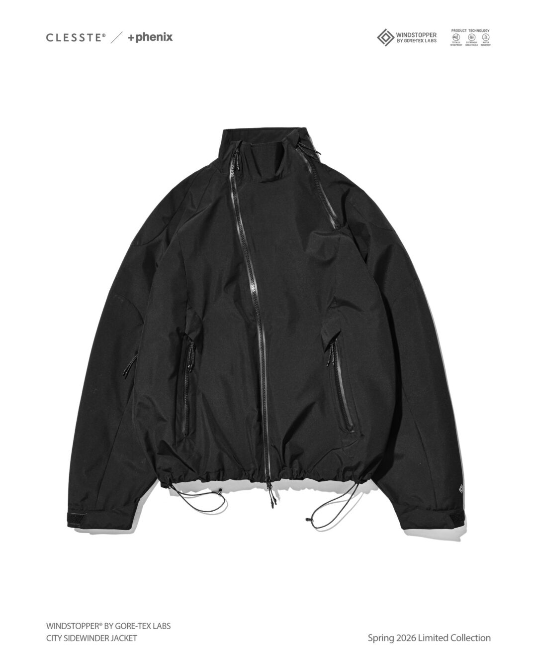 CLESSTE × Plus Phenix 2026 SS 別注 “WINDSTOPPER by GORE-TEX LABS CITY SIDEWINDER JACKET”が2/23 & 2/25 発売 (クレスト プラスフェニックス ゴアテックス ウィンドストッパー ジャケット)