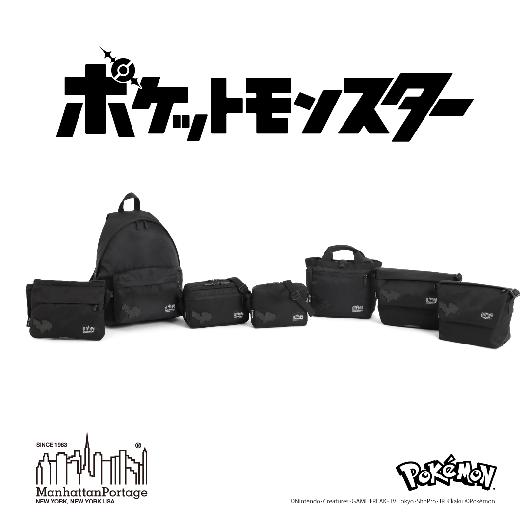 Pokemon × Manhattan Portage BLACK LABEL 2026 SS Collectionが2/11 & 2/20 発売 (マンハッタンポーテージ ブラック レーベル ポケモン コレクション)