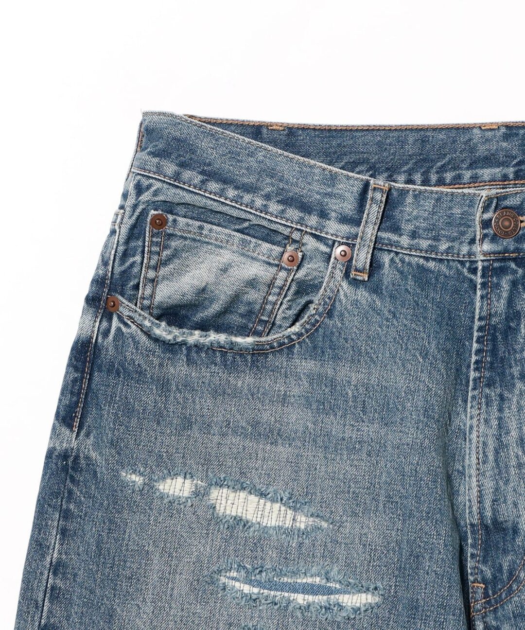 BEAMS 2026 SS “フェード ダメージ デニムパンツ ワイドストレートフィット”が発売 (ビームス)