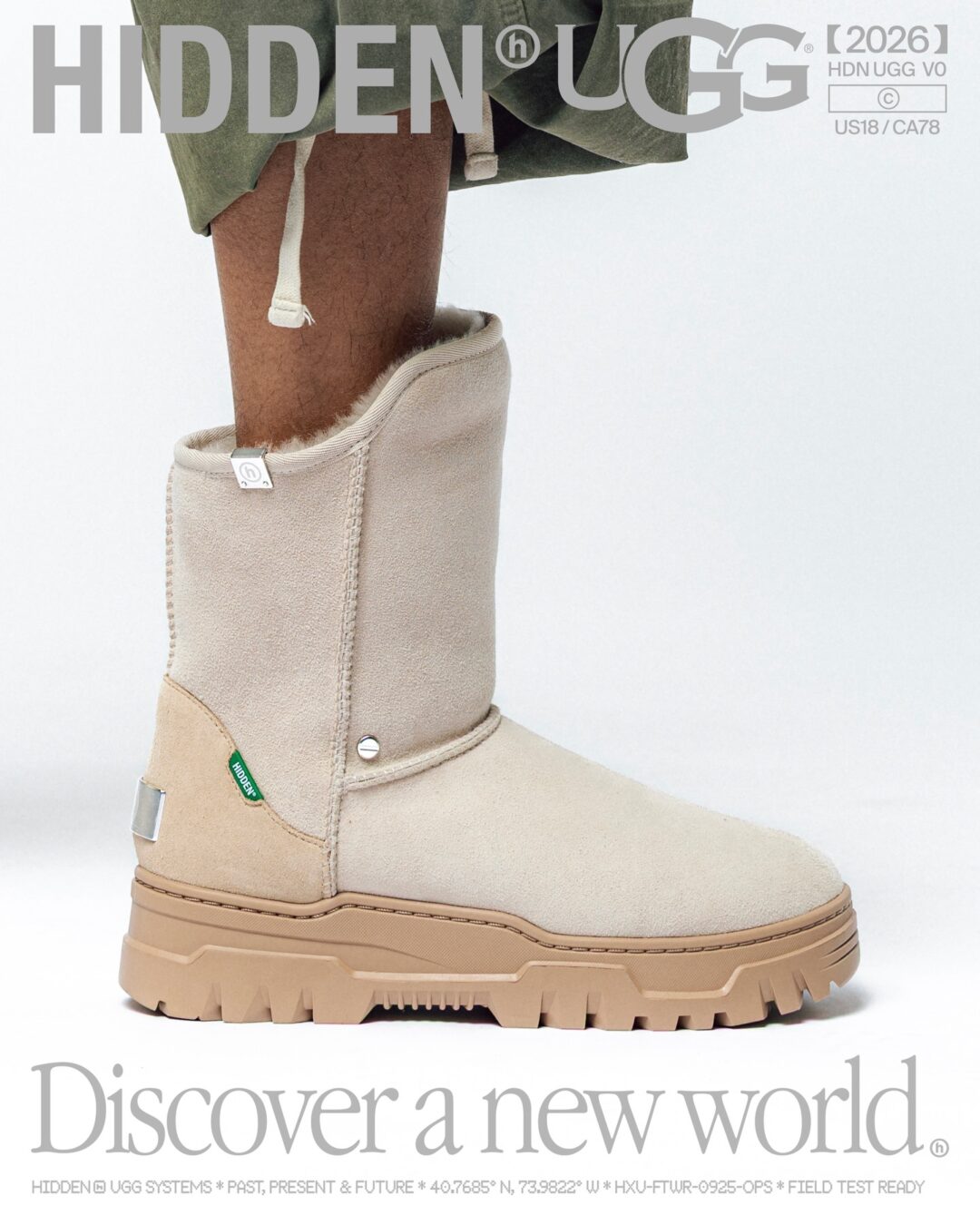 【2026年 2/6 発売予定】HIDDEN NY x UGG "Hardware Boot" (ヒドゥンニューヨーク アグ "ハードウェアブーツ")
