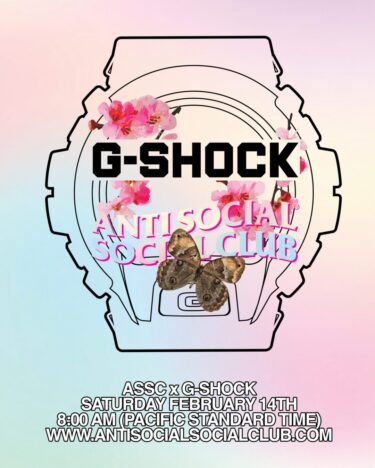 G-SHOCK × Anti Social Social Club 2026 SSが2/14 & 2/15 発売 (Gショック ジーショック アンチ ソーシャル ソーシャル クラブ)