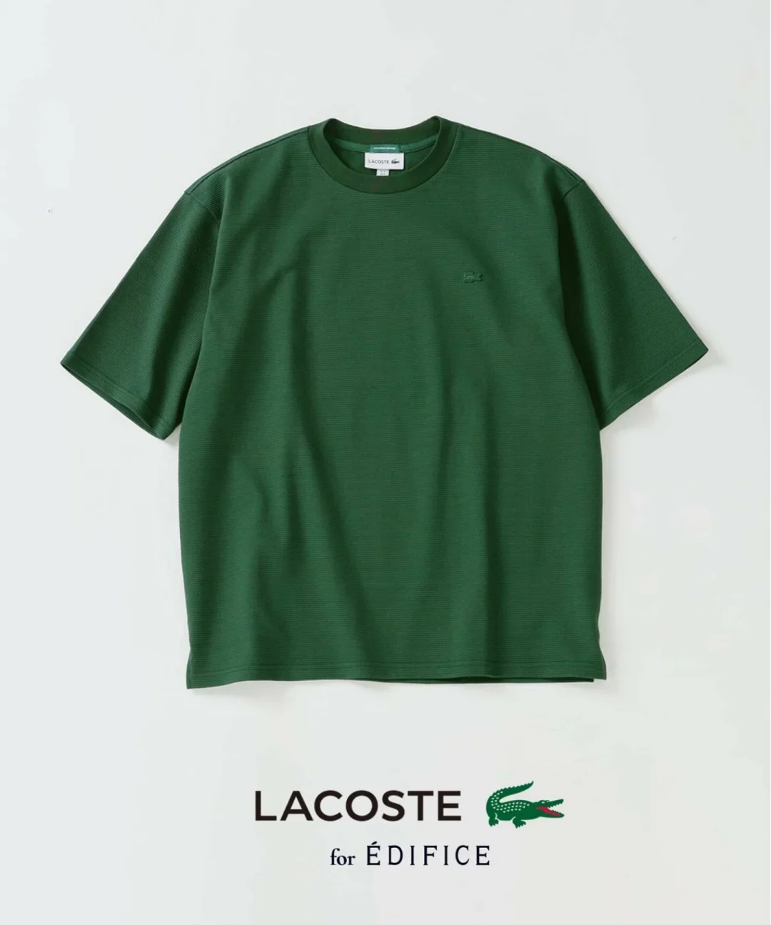 EDIFICE × LACOSTE 2026 SS 別注 ニット Tシャツが5月中旬 発売 (エディフィス ラコステ)
