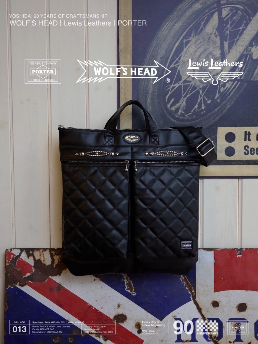 Lewis Leathers × PORTER 2026 SS コラボアイテムが2026年 2/21 発売 (ルイスレザーズ ポーター 吉田カバン YOSHIDA & Co. 90th Anniversary)