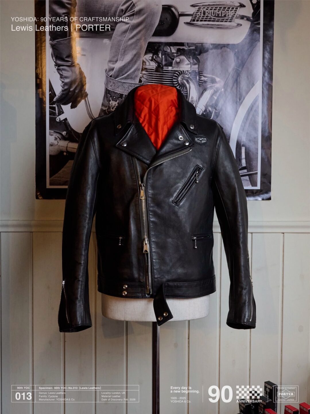 Lewis Leathers × PORTER 2026 SS コラボアイテムが2026年 2/21 発売 (ルイスレザーズ ポーター 吉田カバン YOSHIDA & Co. 90th Anniversary)