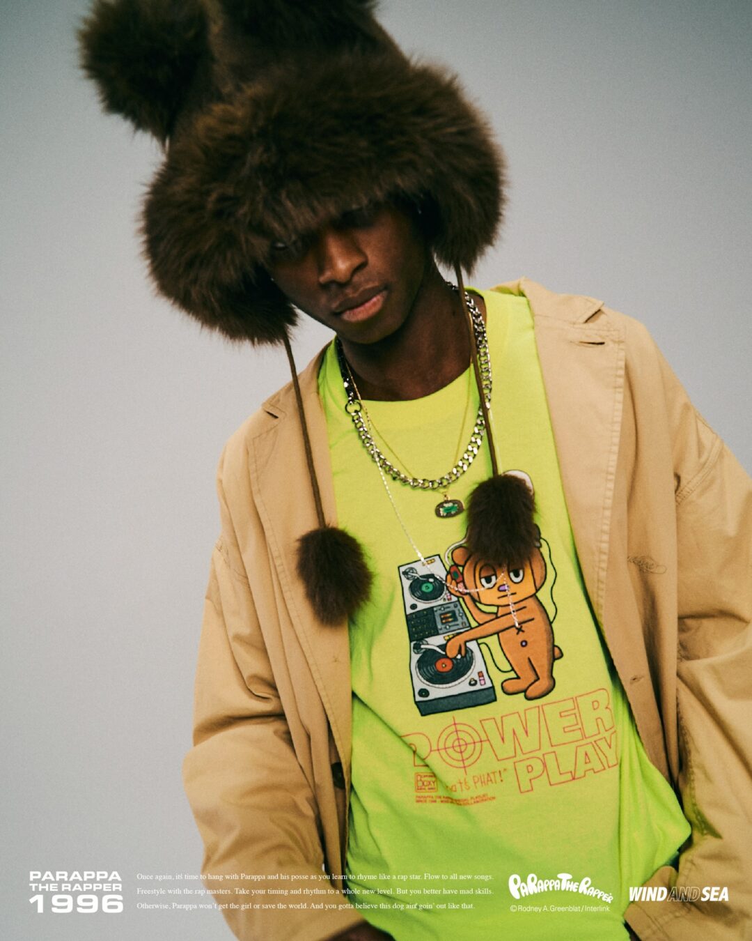 WIND AND SEA × パラッパラッパー 2026 SS コラボが2/13 & 2/14 発売 (c PARAPPA THE RAPPER)