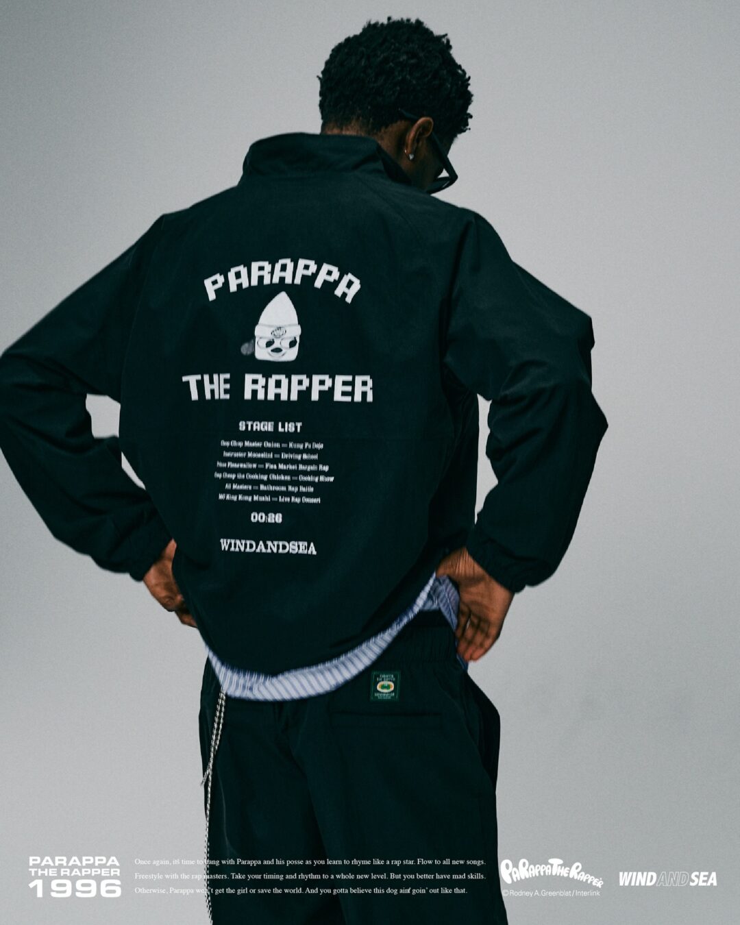 WIND AND SEA × パラッパラッパー 2026 SS コラボが2/13 & 2/14 発売 (c PARAPPA THE RAPPER)