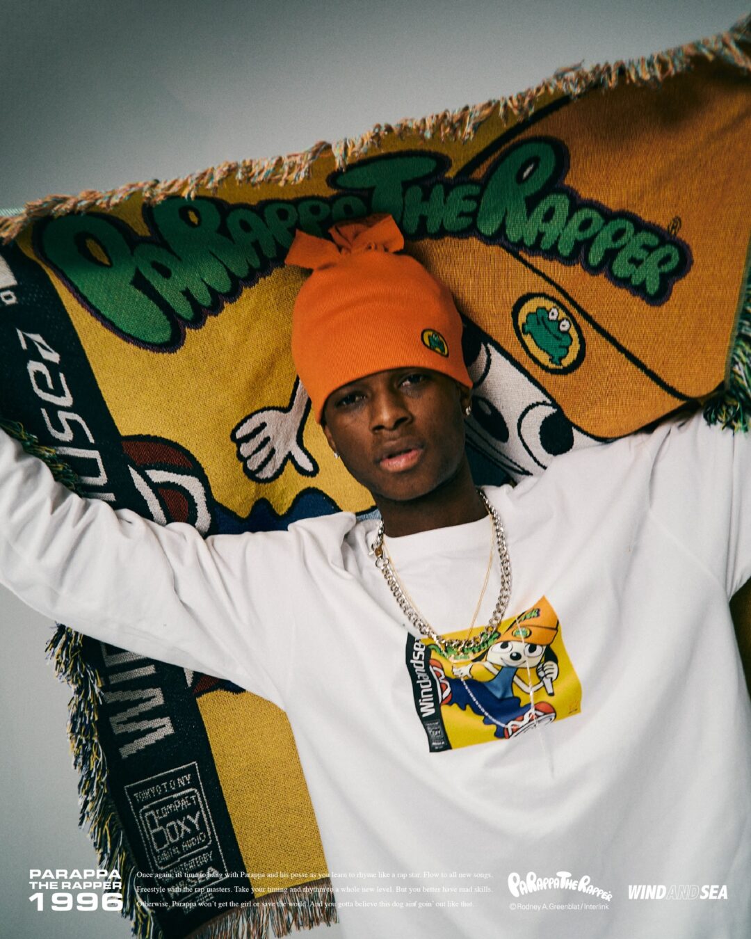 WIND AND SEA × パラッパラッパー 2026 SS コラボが2/13 & 2/14 発売 (c PARAPPA THE RAPPER)