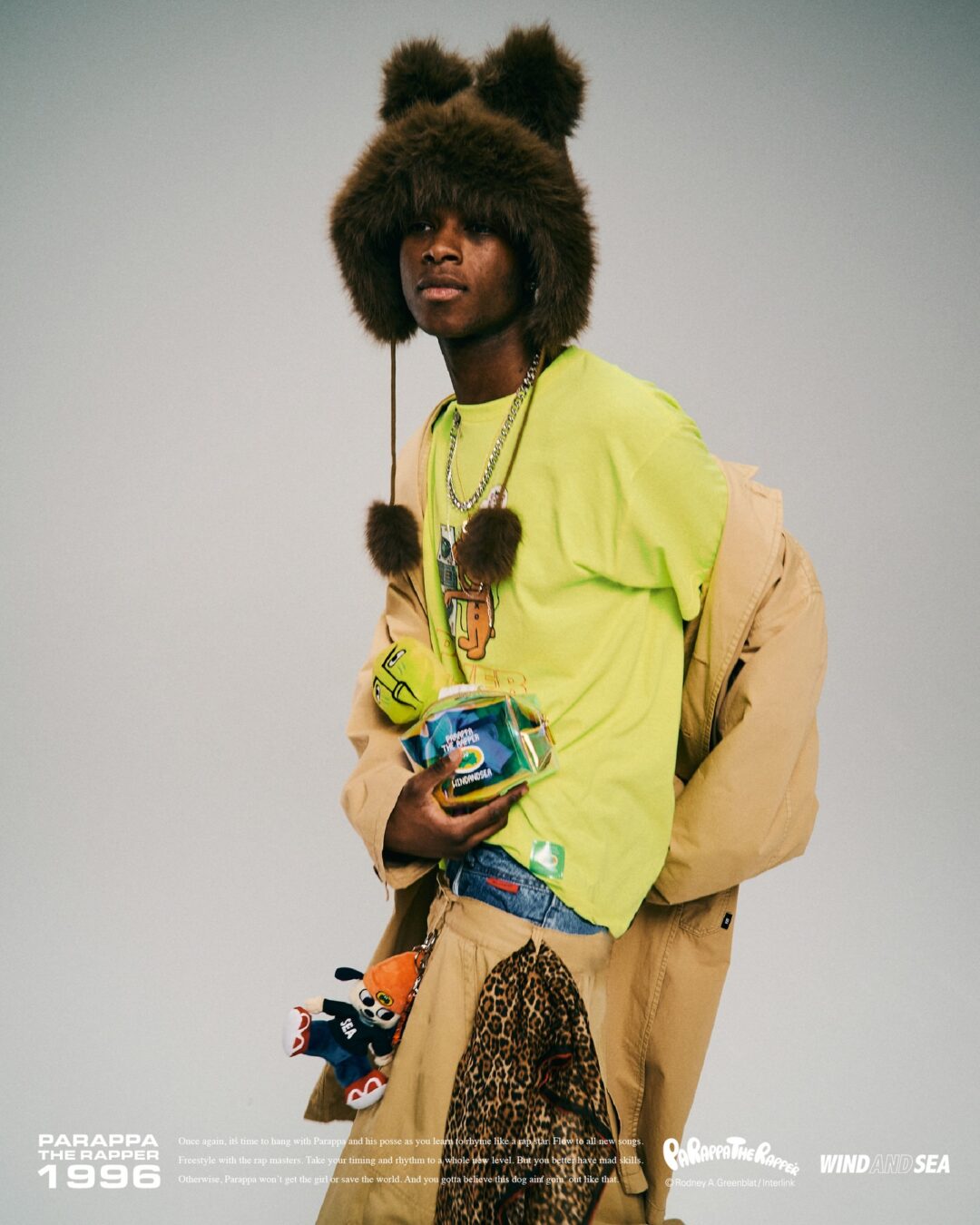 WIND AND SEA × パラッパラッパー 2026 SS コラボが2/13 & 2/14 発売 (c PARAPPA THE RAPPER)