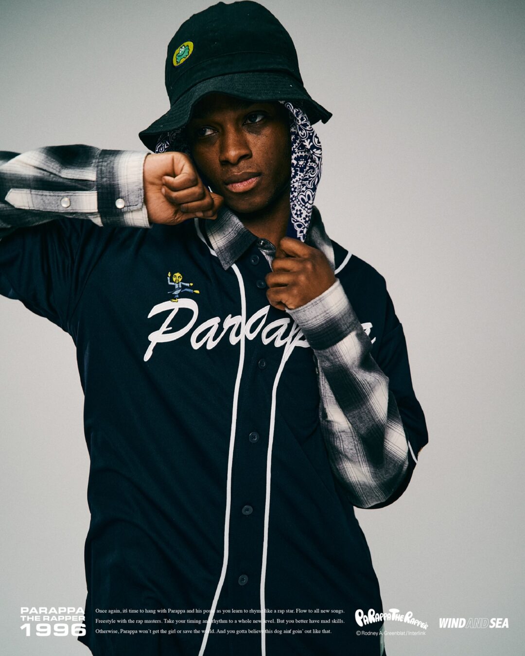 WIND AND SEA × パラッパラッパー 2026 SS コラボが2/13 & 2/14 発売 (c PARAPPA THE RAPPER)