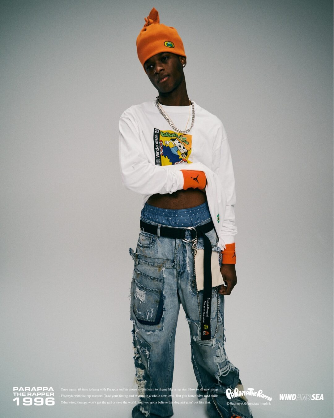 WIND AND SEA × パラッパラッパー 2026 SS コラボが2/13 & 2/14 発売 (c PARAPPA THE RAPPER)