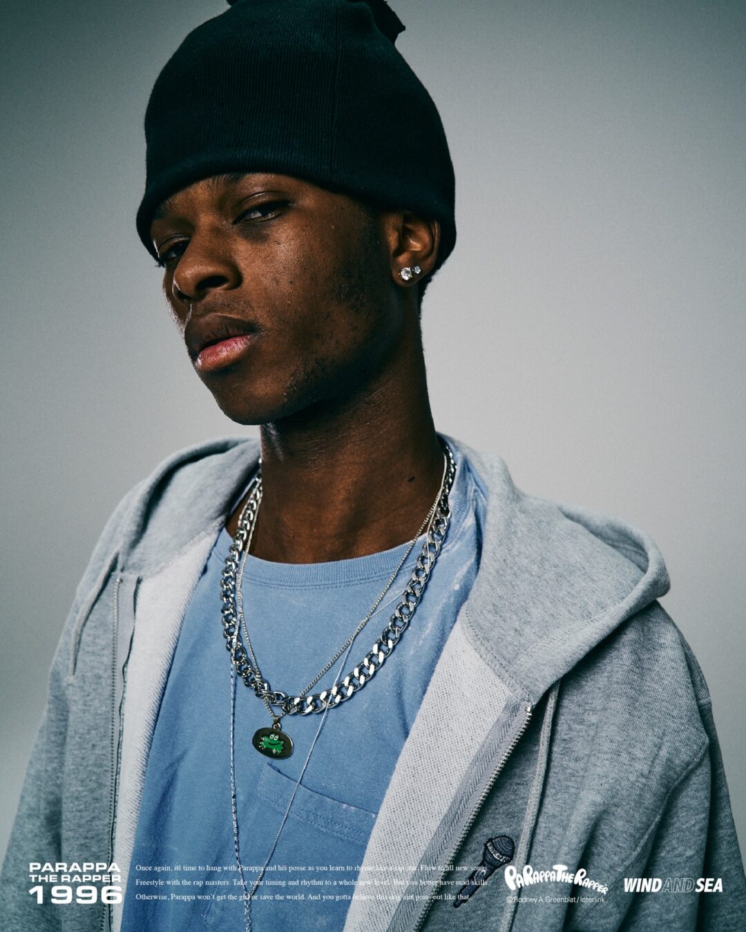 WIND AND SEA × パラッパラッパー 2026 SS コラボが2/13 & 2/14 発売 (c PARAPPA THE RAPPER)