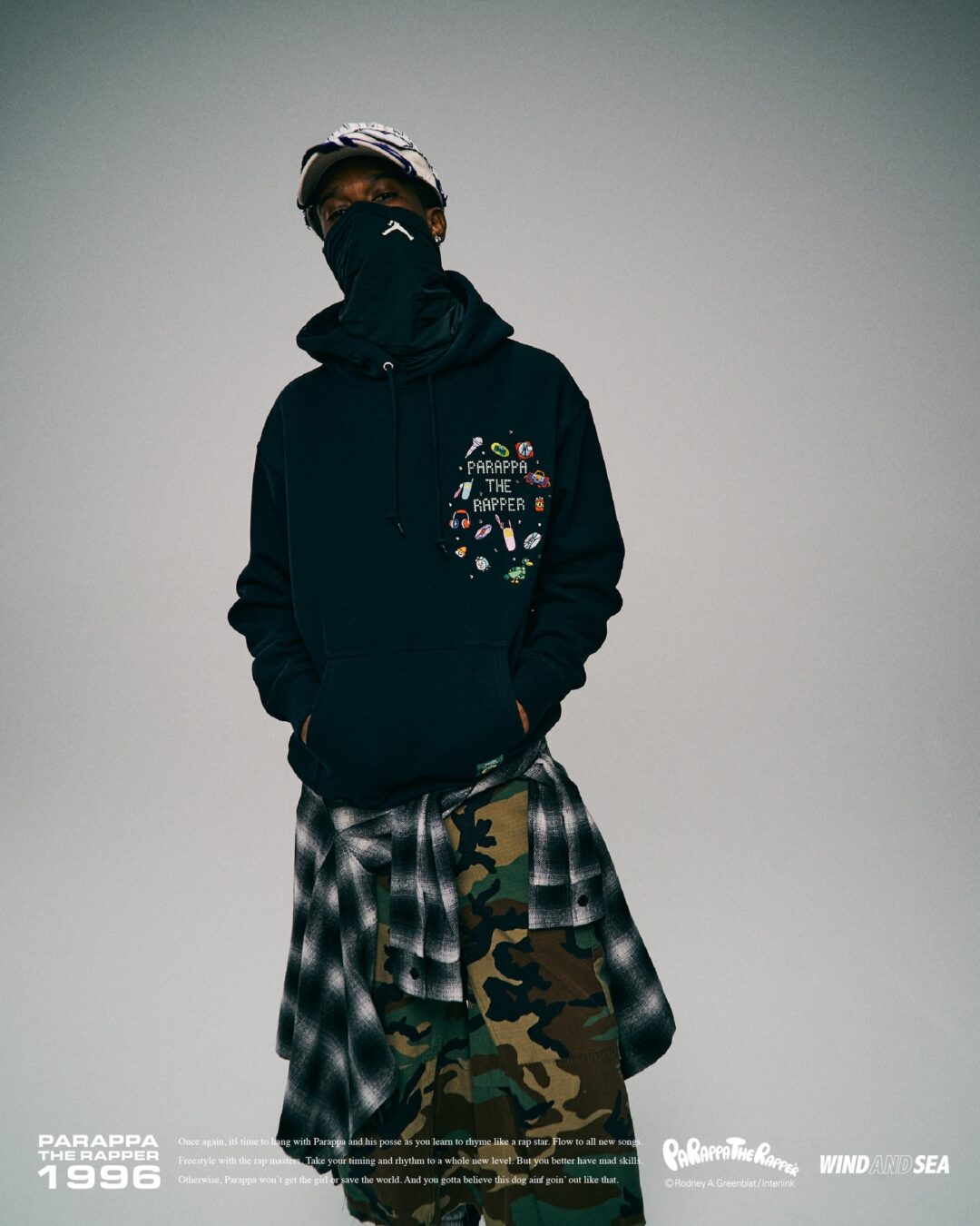 WIND AND SEA × パラッパラッパー 2026 SS コラボが2/13 & 2/14 発売 (c PARAPPA THE RAPPER)